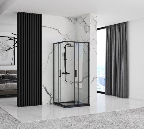 KABINA PUNTO BLACK 90x90 KABINA PUNTO BLACK 90x90