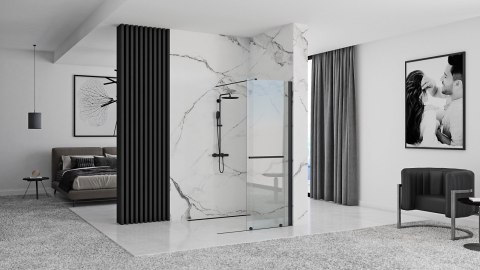 ŚCIANKA PRYSZNICOWA CORTIS BLACK 120 ŚCIANKA PRYSZNICOWA CORTIS BLACK 120
