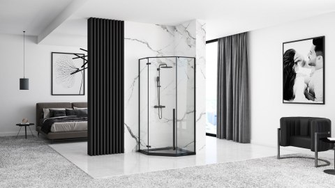 BRODZIK DIAMOND BLACK 90x90x5cm BRODZIK DIAMOND BLACK 90x90x5cm
