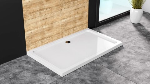 BRODZIK SAVOY WHITE 80x100x6cm + SYFON BRODZIK SAVOY WHITE 80x100x6cm + SYFON