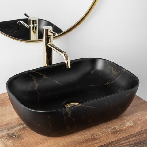 UMYWALKA BELINDA BLACK MARBLE MATT - NABLATOWA UMYWALKA BELINDA BLACK MARBLE MATT - NABLATOWA