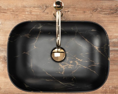 UMYWALKA BELINDA BLACK MARBLE MATT - NABLATOWA UMYWALKA BELINDA BLACK MARBLE MATT - NABLATOWA