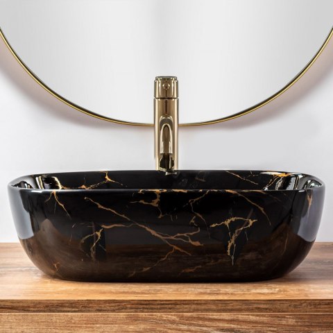 UMYWALKA BELINDA BLACK MARBLE SHINY - NABLATOWA UMYWALKA BELINDA BLACK MARBLE SHINY - NABLATOWA