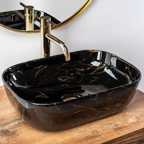 UMYWALKA BELINDA BLACK MARBLE SHINY - NABLATOWA UMYWALKA BELINDA BLACK MARBLE SHINY - NABLATOWA