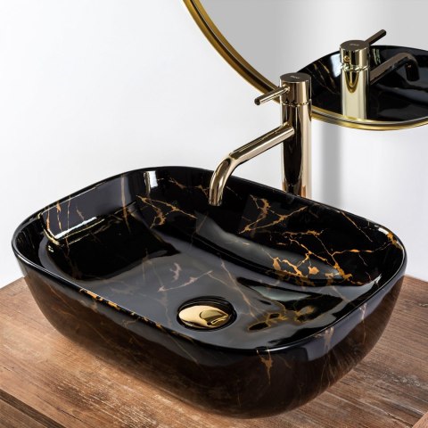 UMYWALKA BELINDA BLACK MARBLE SHINY - NABLATOWA UMYWALKA BELINDA BLACK MARBLE SHINY - NABLATOWA