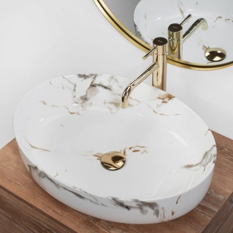 UMYWALKA QUEEN CARRARA SHINY - NABLATOWA UMYWALKA QUEEN CARRARA SHINY - NABLATOWA