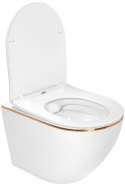 WC - CARLO MINI RIMLESS WHITE GOLD EDGE