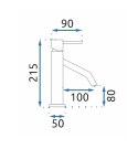 BATERIA UMYWALKOWA JS-B253B LEVEL CZARNA NISKA