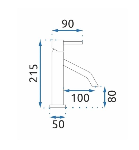 BATERIA UMYWALKOWA JS-B253B LEVEL CZARNA NISKA BATERIA UMYWALKOWA JS-B253B LEVEL CZARNA NISKA