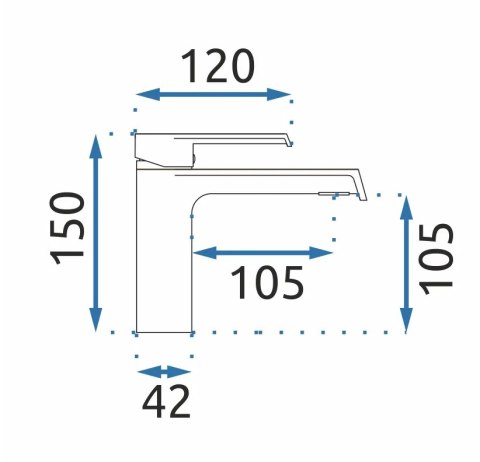BATERIA UMYWALKOWA MY2061-2C HASS CHROM NISKA BATERIA UMYWALKOWA MY2061-2C HASS CHROM NISKA