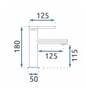 BATERIA UMYWALKOWA OVAL ZŁOTA NISKA