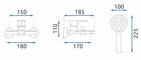 BATERIA WANNOWA JS-8003B FLIP CZARNA BATERIA WANNOWA JS-8003B FLIP CZARNA
