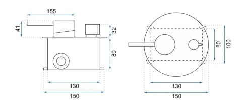 BATERIA WANNOWA PODTYNKOWA LUNGO CHROM + BOX BATERIA WANNOWA PODTYNKOWA LUNGO CHROM + BOX