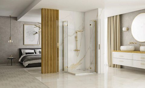 KABINA HUGO BRUSH GOLD 90x90 KABINA HUGO BRUSH GOLD 90x90