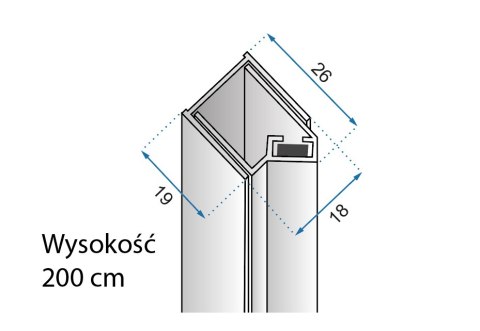 LISTWA MAGNETYCZNA HUGO BLACK LISTWA MAGNETYCZNA HUGO BLACK