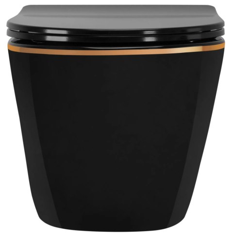WC - CARLO MINI RIMLESS BLACK GOLD EDGE WC - CARLO MINI RIMLESS BLACK GOLD EDGE