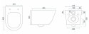 WC - CARLO MINI RIMLESS GOLD BLACK