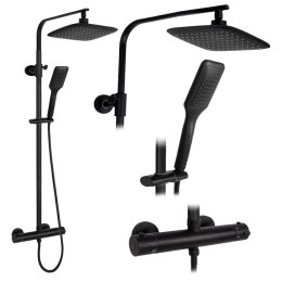 ZESTAW NATRYSKOWY TOM CZARNY TERMOSTAT