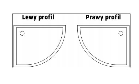 BRODZIK LOOK WHITE 80x100 LEWY BRODZIK LOOK WHITE 80x100 LEWY