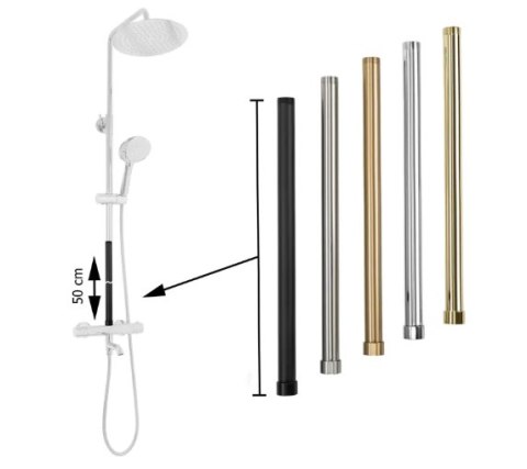 PRZEDŁUŻKA 50cm DO ZESTAWU CHROM PRZEDŁUŻKA 50cm DO ZESTAWU CHROM
