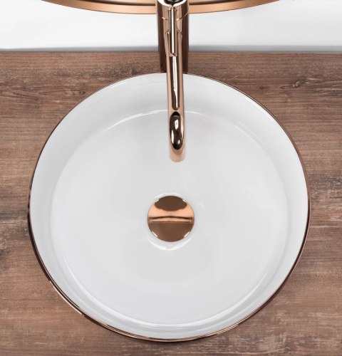 UMYWALKA SAMI BRUSH ROSE GOLD/WHITE - NABLATOWA UMYWALKA SAMI BRUSH ROSE GOLD/WHITE - NABLATOWA