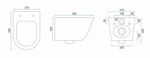 WC - CARLOS RIMLESS NATURE MARBLE WC - CARLOS RIMLESS NATURE MARBLE