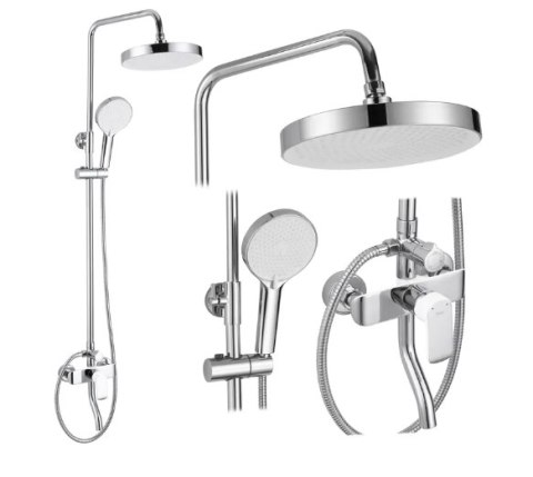 ZESTAW NATRYSKOWY MY1805-77CW BLOOM BIAŁY/CHROM