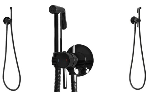 BATERIA BIDETOWA LOOP LUNGO CZARNA METALICZNA BATERIA BIDETOWA LOOP LUNGO CZARNA METALICZNA
