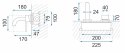 BATERIA UMYWALKOWA PODT JS-W021B OWEN CZARNA + BOX