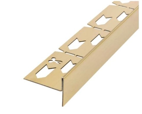 LISTWA SPADKOWA ZŁOTA SZCZOTKOWANA 100 cm LEWA LISTWA SPADKOWA ZŁOTA SZCZOTKOWANA 100 cm LEWA