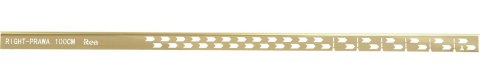 LISTWA SPADKOWA ZŁOTA SZCZOTKOWANA 120 cm LEWA LISTWA SPADKOWA ZŁOTA SZCZOTKOWANA 120 cm LEWA