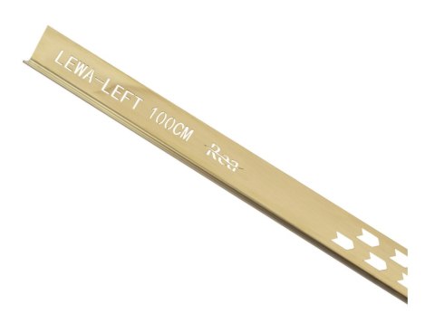 LISTWA SPADKOWA ZŁOTA SZCZOTKOWANA 120 cm LEWA LISTWA SPADKOWA ZŁOTA SZCZOTKOWANA 120 cm LEWA