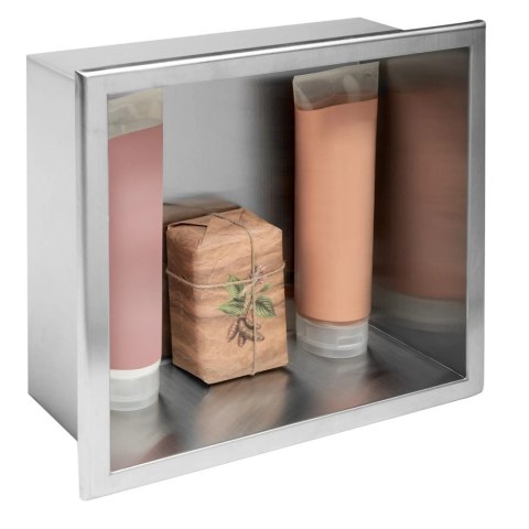 PÓŁKA WNĘKOWA 01 30x30x10 STAL SZCZOTKOWANA PÓŁKA WNĘKOWA 01 30x30x10 STAL SZCZOTKOWANA