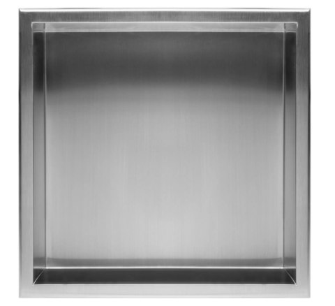 PÓŁKA WNĘKOWA 01 30x30x10 STAL SZCZOTKOWANA PÓŁKA WNĘKOWA 01 30x30x10 STAL SZCZOTKOWANA