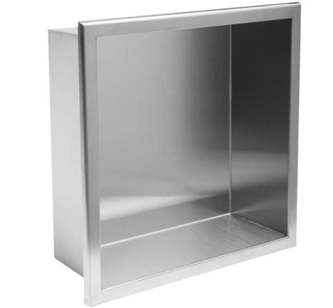 PÓŁKA WNĘKOWA 01 30x30x10 STAL SZCZOTKOWANA PÓŁKA WNĘKOWA 01 30x30x10 STAL SZCZOTKOWANA