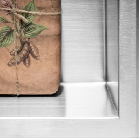 PÓŁKA WNĘKOWA 03 30x60x10 STAL SZCZOTKOWANA PÓŁKA WNĘKOWA 03 30x60x10 STAL SZCZOTKOWANA