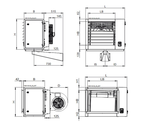 Dwustopniowa nagrzewnica modulacyjna LR052 Dwustopniowa nagrzewnica modulacyjna LR052