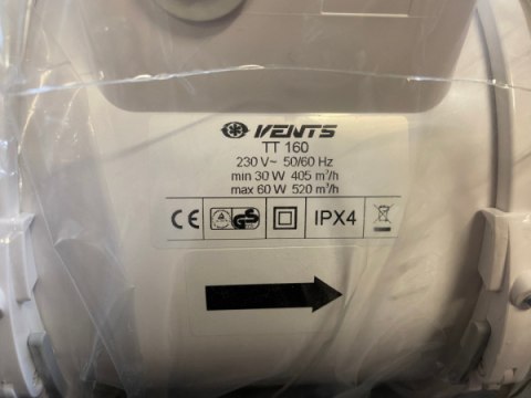 Wentylator kanałowy TT160 Wentylator kanałowy TT160