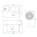 BATERIA WANNOWA JS-701303B FOSS CZARNA