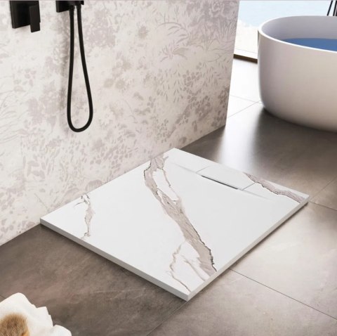 BRODZIK BAZALT CARRARA WHITE 90x120 BRODZIK BAZALT CARRARA WHITE 90x120