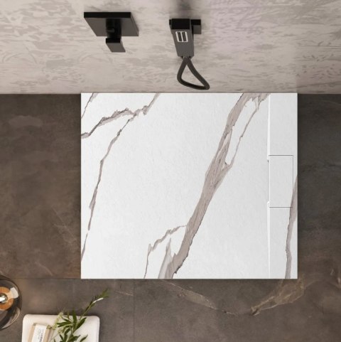 BRODZIK BAZALT CARRARA WHITE 90x120 BRODZIK BAZALT CARRARA WHITE 90x120