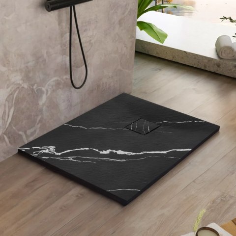 BRODZIK MAGNUM CARRARA BLACK 90x90 BRODZIK MAGNUM CARRARA BLACK 90x90