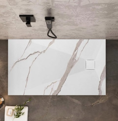 BRODZIK MAGNUM CARRARA WHITE 90x90 BRODZIK MAGNUM CARRARA WHITE 90x90