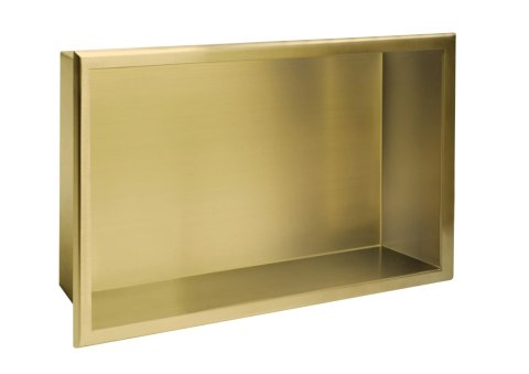 PÓŁKA WNĘKOWA 08 30x45x10 ZŁOTY SZCZOTKOWANY PÓŁKA WNĘKOWA 08 30x45x10 ZŁOTY SZCZOTKOWANY