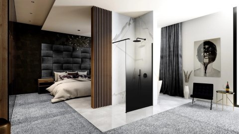 ŚCIANKA PRYSZNICOWA AERO OMBRE BLACK/BLACK 100 ŚCIANKA PRYSZNICOWA AERO OMBRE BLACK/BLACK 100
