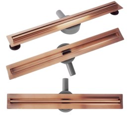 ODPŁYW NEOX SLIM PRO JASNA MIEDŹ SZCZOTKOWANA 700