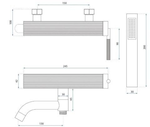 BATERIA WANNOWA JS-B34803BG ARGON ZŁOTA SZCZOTKOWA BATERIA WANNOWA JS-B34803BG ARGON ZŁOTA SZCZOTKOWA