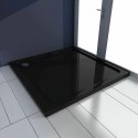 BRODZIK SAVOY BLACK 80x100x6cm + SYFON