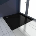 BRODZIK SAVOY BLACK 90*90*6cm + SYFON