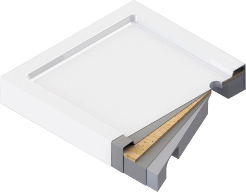 Brodzik akrylowy półokrągły 90 cm Brodzik akrylowy półokrągły 90 cm